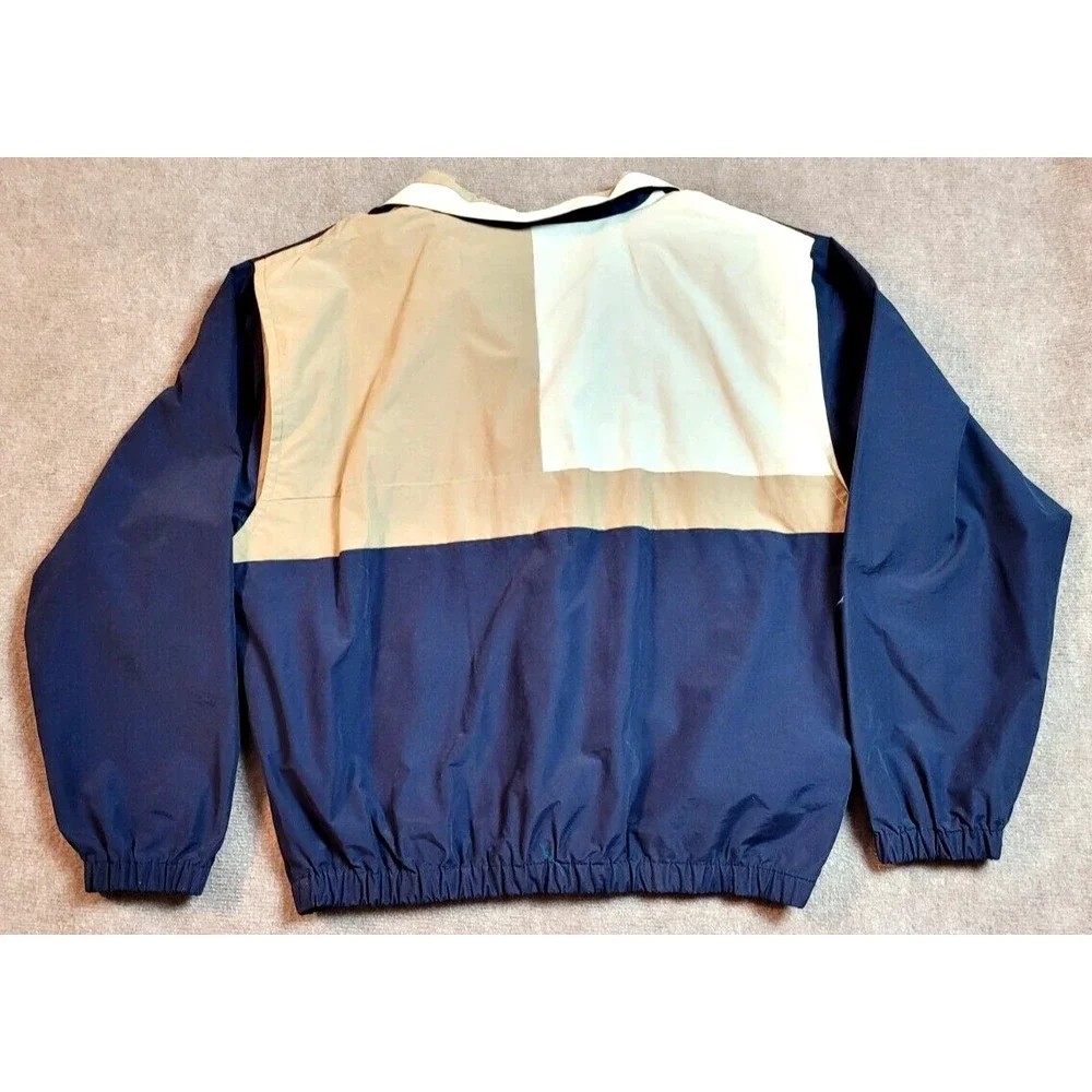 Vintage Antiqua Super Bowl XXXV Tampa Florida‎ Pullover Blue Windbreaker Medium